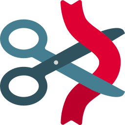 imagen de una tijera cortando una cita roja